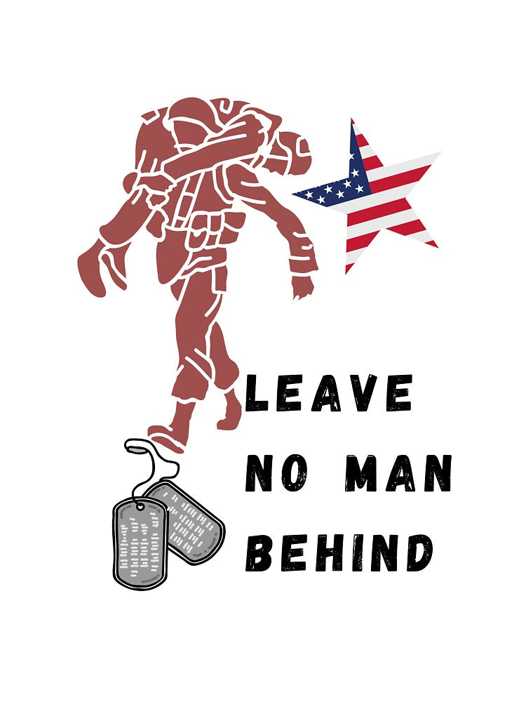 Support our Troops, Leave no man behind, Patriotic, dog tags, by dreamwearprints