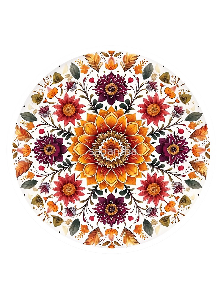 Krejmina - Mandala of flowers (7/24) by sabantha