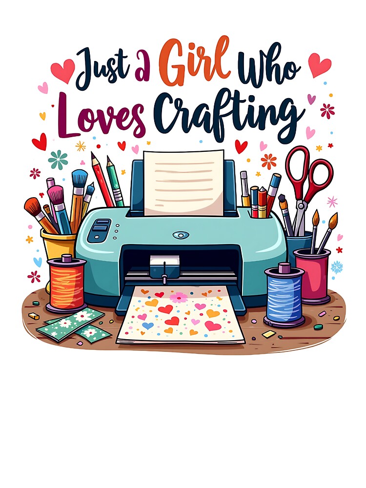 Just A Girl Who Loves Crafting by Bichon Boutique