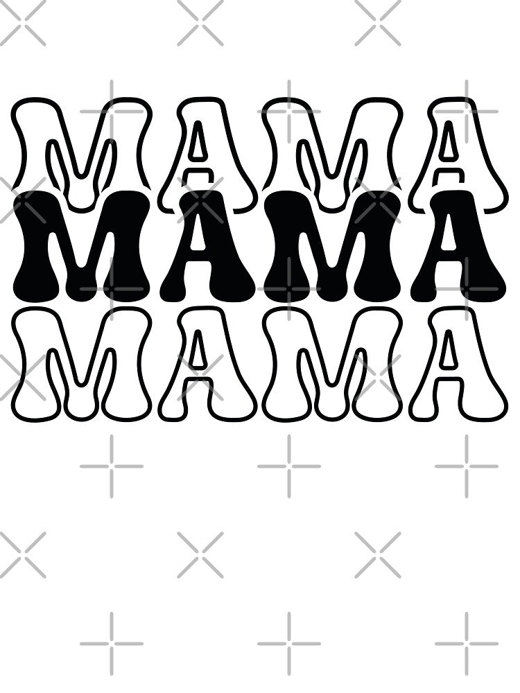 Mama - Cute Mothers Day Retro Vintage Floral Aesthetic Mom Mommy Wife Family Grandma Daughter Gift by FuzionRaptor
