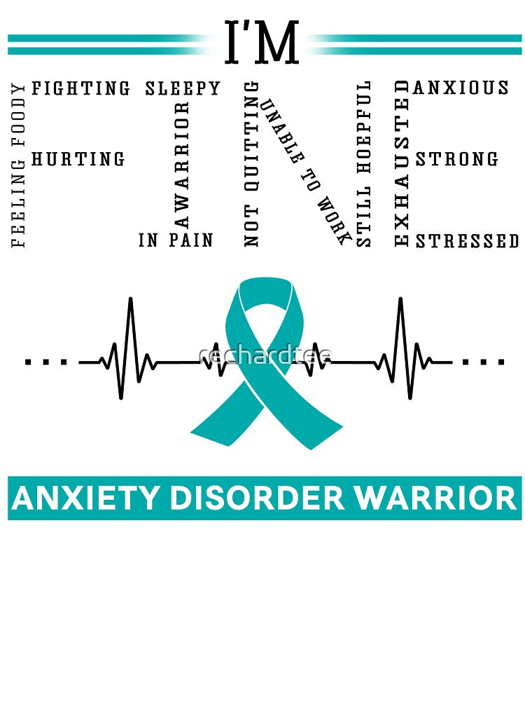 I'm Fine Anxiety Disorder Warrior Support Anxiety Disorder Awareness Gifts by rechardtee