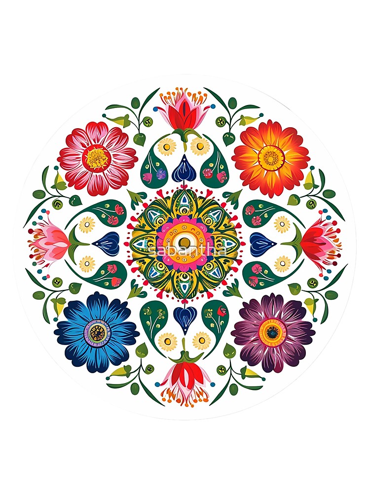 Krejmina - Mandala of flowers (16/24) by sabantha