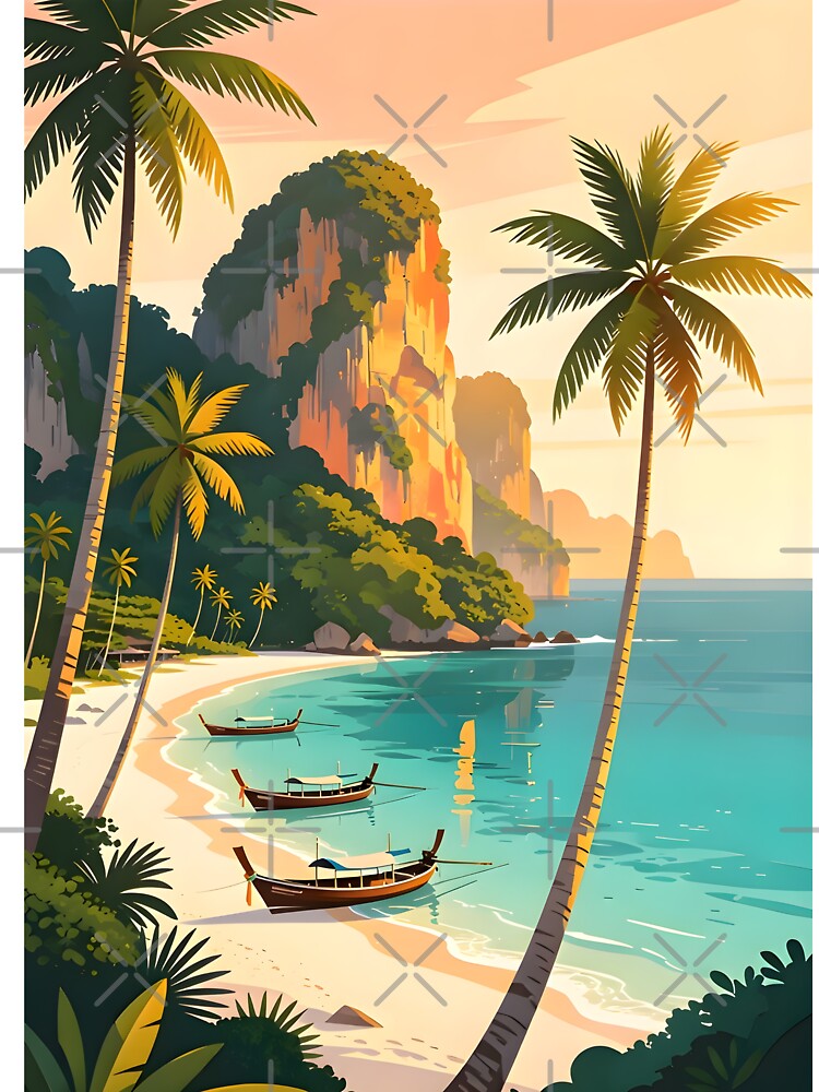 Thailand Tropical Paradise – Longtail Boat at Sunset by Spirit of Siam