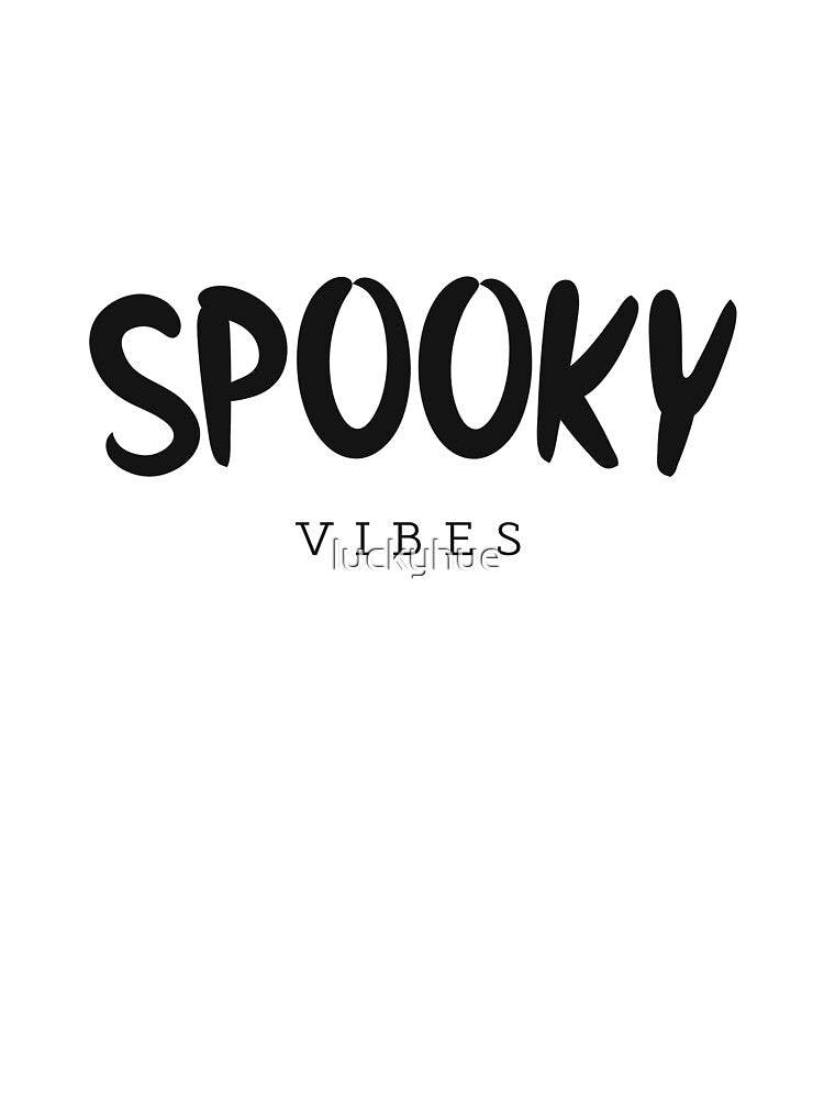 Spooky Vibes | Cute Halloween Dripping Typography Design by luckyhue