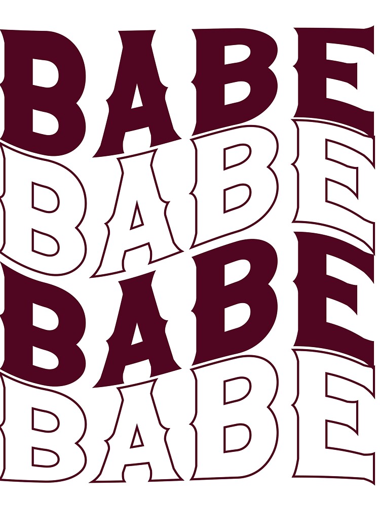 Nashville Bachelorette Party Babe Burgundy Wine Gift for Bridesmaid by mysticblvd