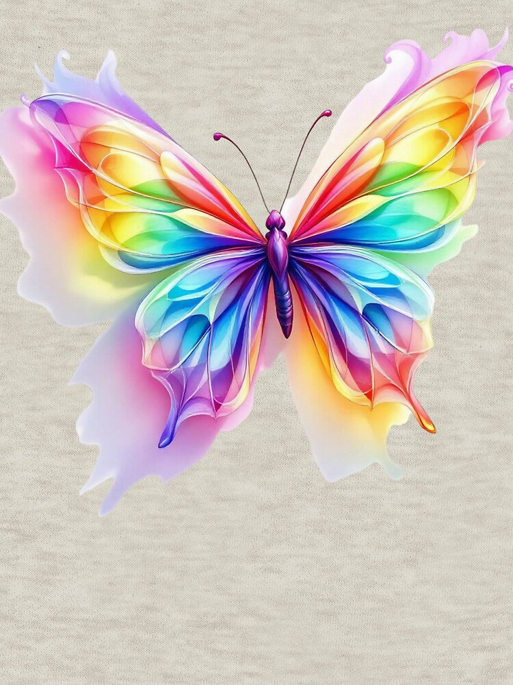 Aesthetic Watercolor Butterfly with 3D Shadow Art & Vibrant Splash Butterfly 3D Effect Print by TheGaliyaStudio
