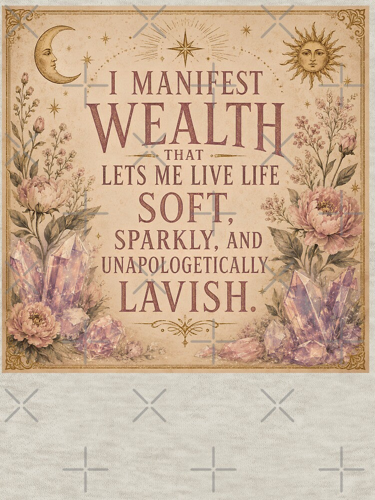 Manifest Wealth Soft Lavish Life by Sandy Beach Decor