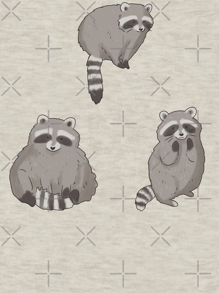 Raccoon illustration pack by Mayarart