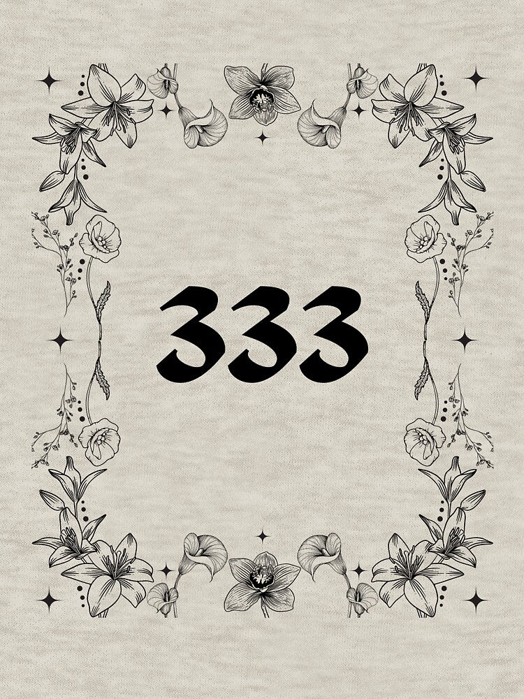 Angel Numbers 333 Floral by MystiqueButique