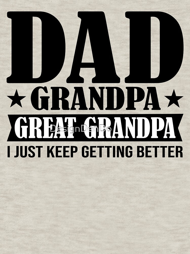 Dad Grandpa and Great Grandpa, Grandpa for Fathers Day Gift, Grandpa, Birthday Gift for Grandpa, Grandpa Gift from Grandkids by DesignDenDo ⭐⭐⭐⭐⭐