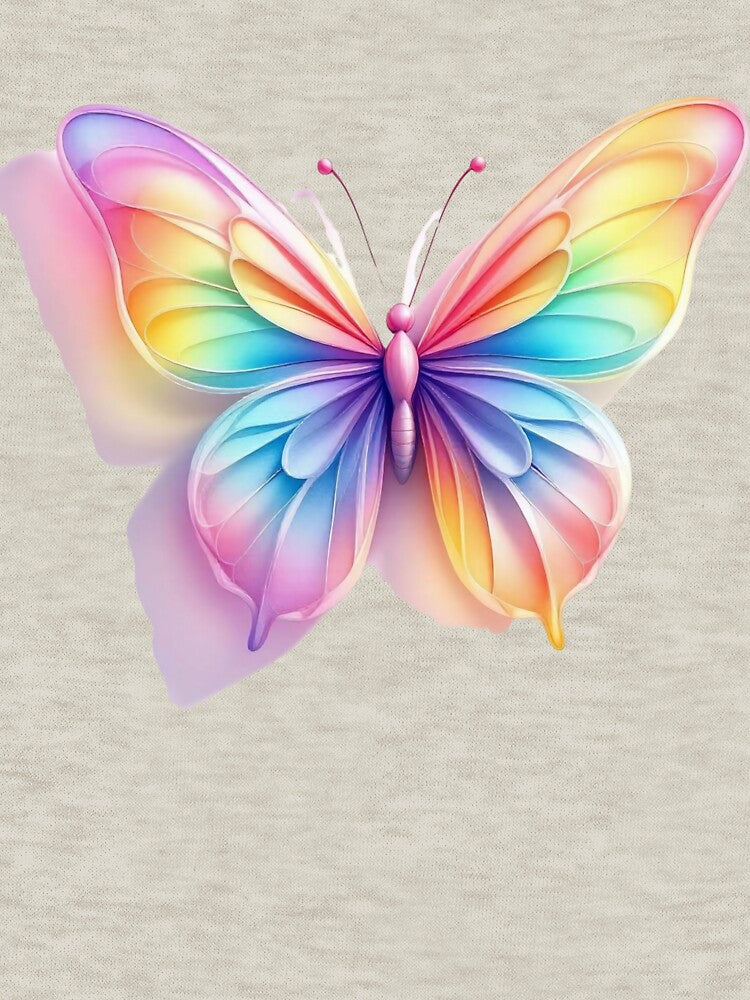 Pastel Gradient Butterfly with Soft Shadow 3D Effect Print by TheGaliyaStudio