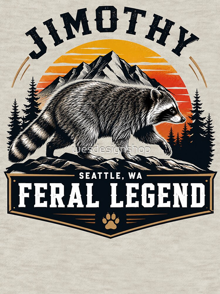 Jimothy Raccoon Funny Animal Meme by wesdesignshop