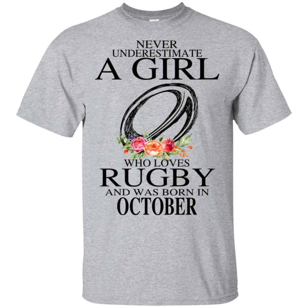 A Girl Who Loves Rugby And Was Born In October s, , Tank Unisex