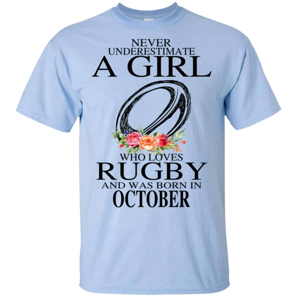 A Girl Who Loves Rugby And Was Born In October s, , Tank Unisex