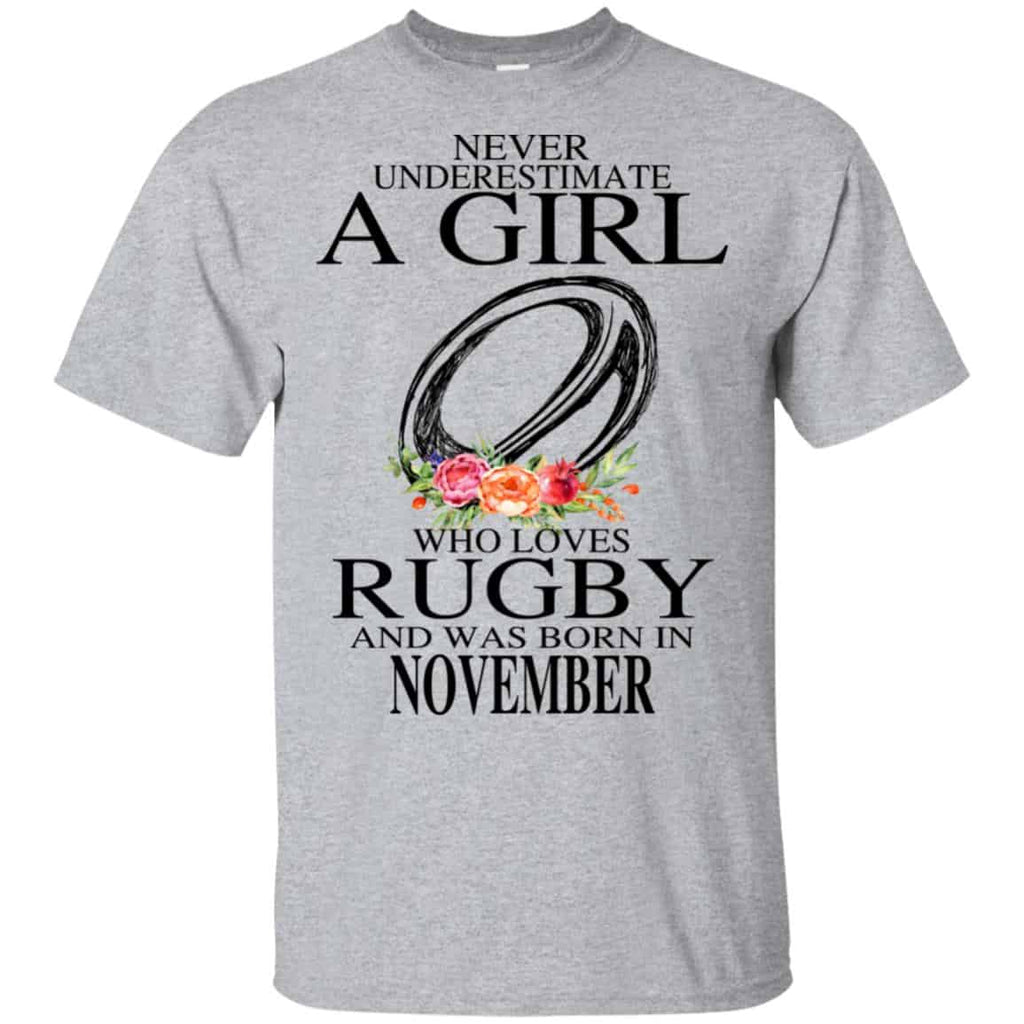 A Girl Who Loves Rugby And Was Born In November s, , Tank Unisex