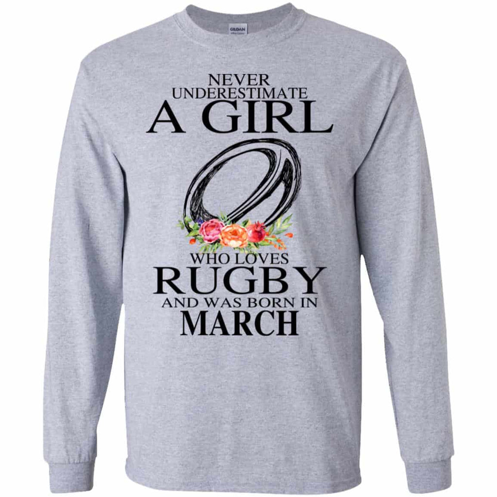 A Girl Who Loves Rugby And Was Born In March s, , Tank Unisex