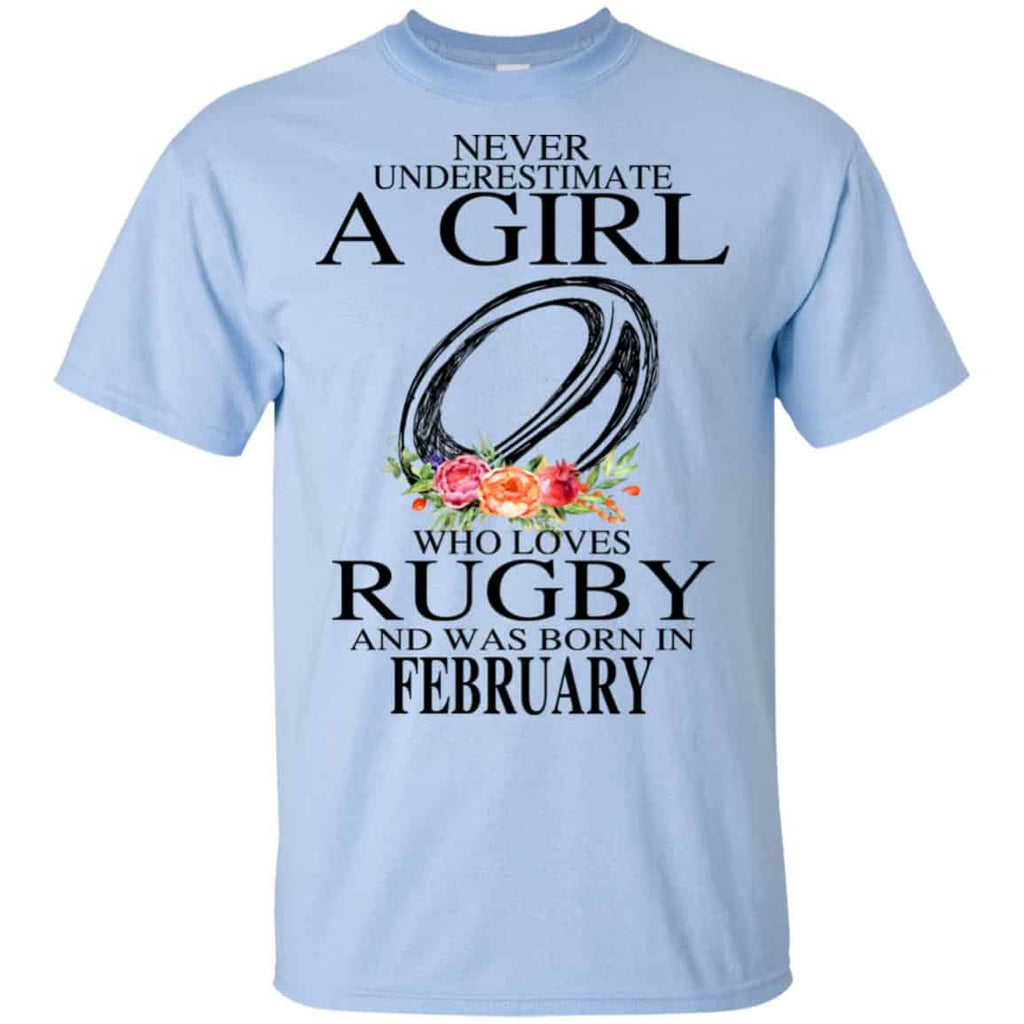 A Girl Who Loves Rugby And Was Born In February s, , Tank Unisex