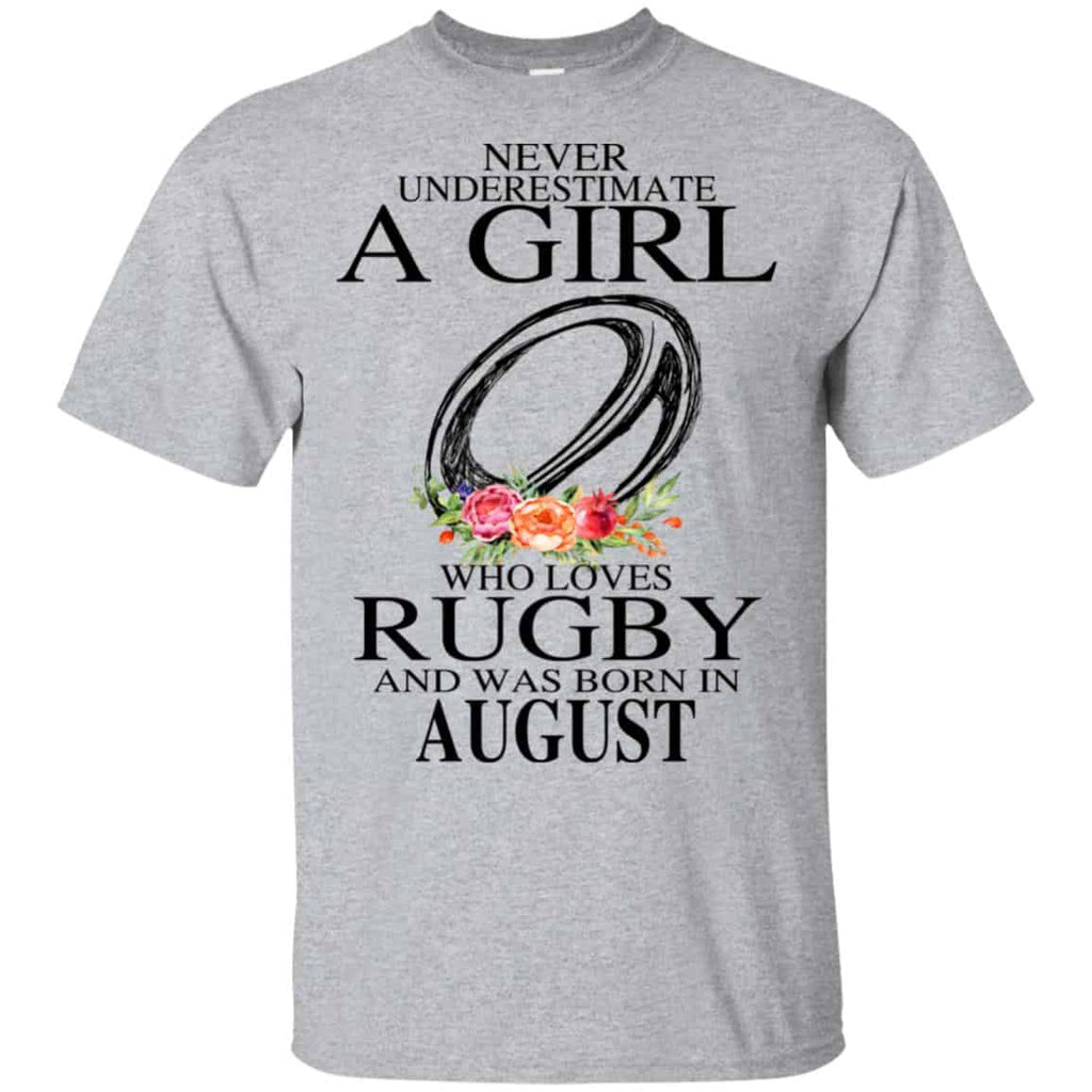 A Girl Who Loves Rugby And Was Born In August s, , Tank Unisex