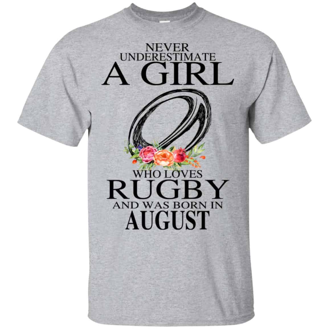 A Girl Who Loves Rugby And Was Born In August s, , Tank Unisex