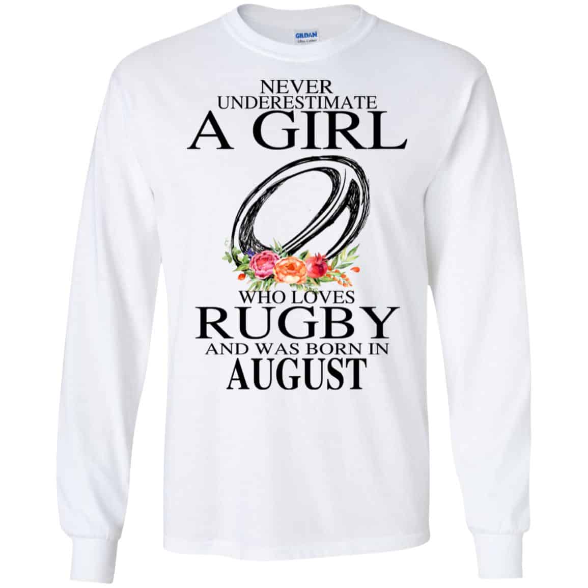 A Girl Who Loves Rugby And Was Born In August s, , Tank Unisex