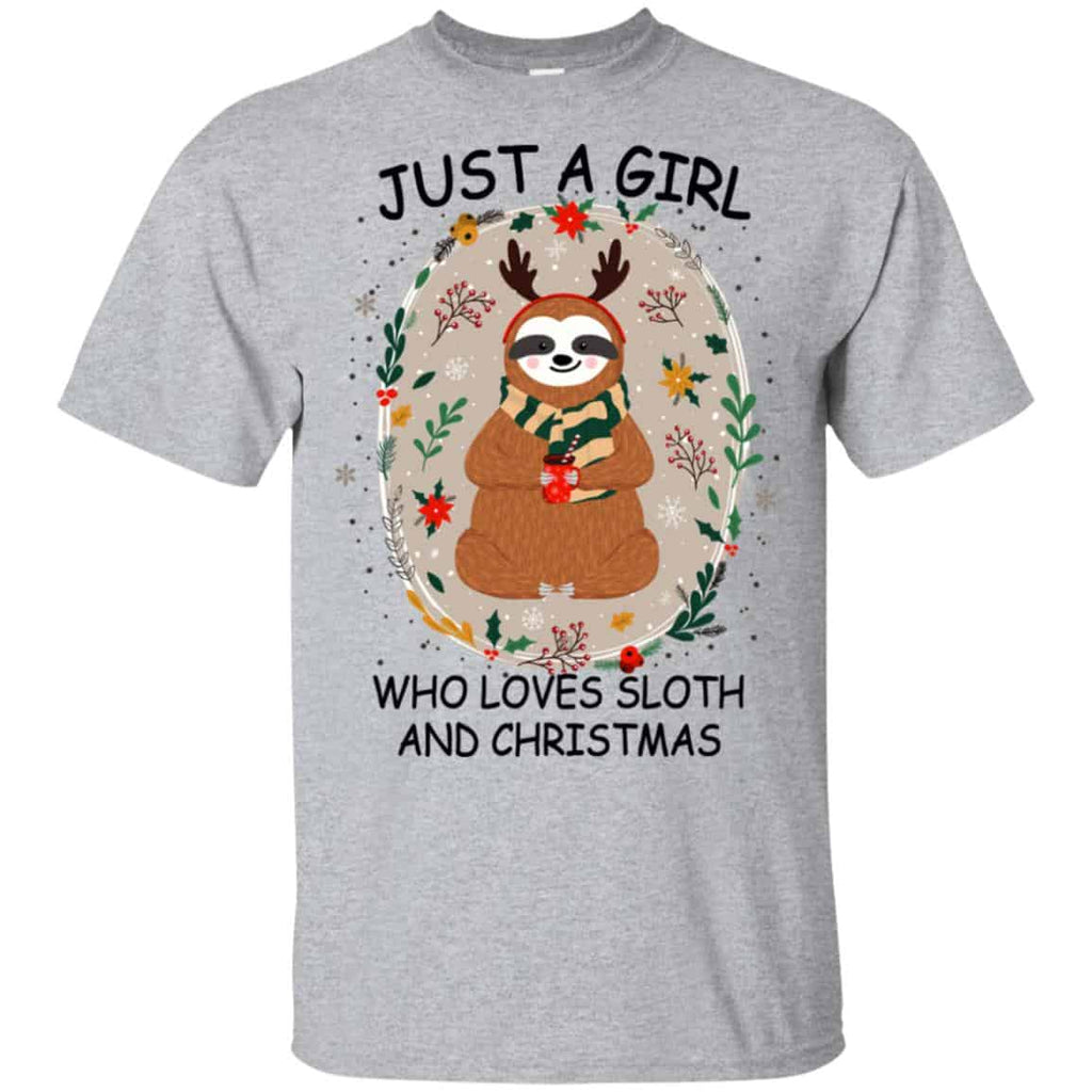 Just A Girl Who Loves Sloth And Christmas s, , Tank Unisex