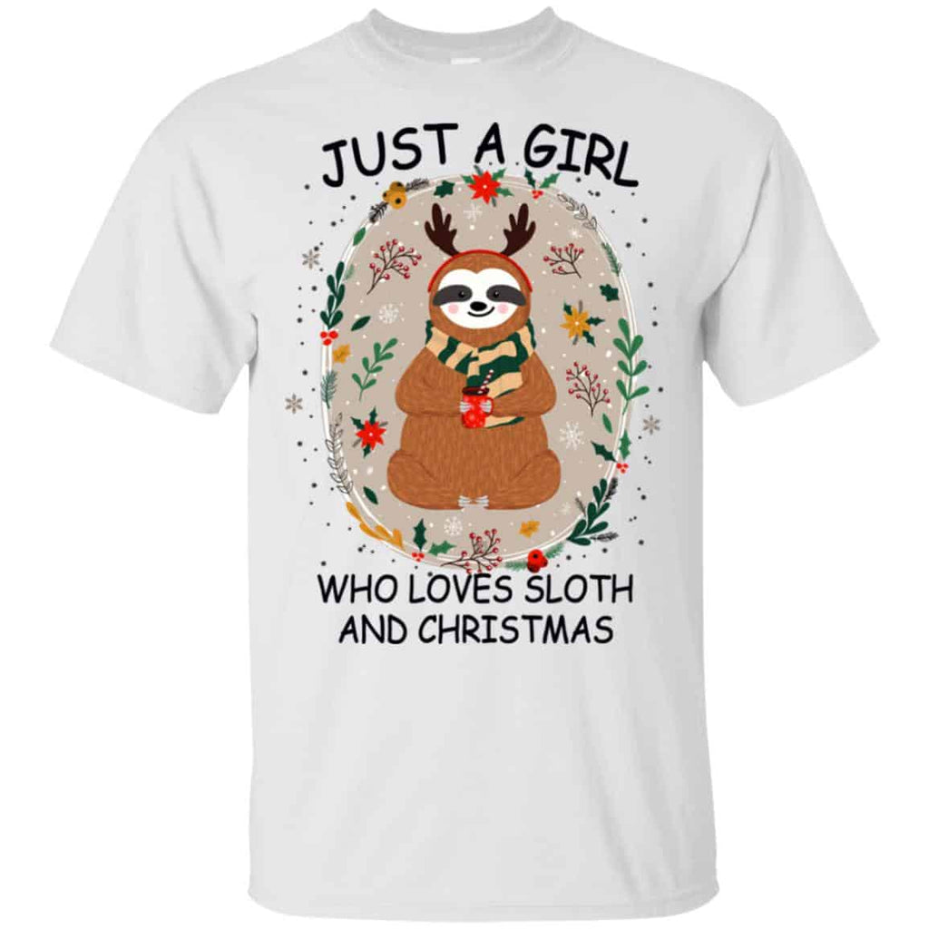 Just A Girl Who Loves Sloth And Christmas s, , Tank Unisex