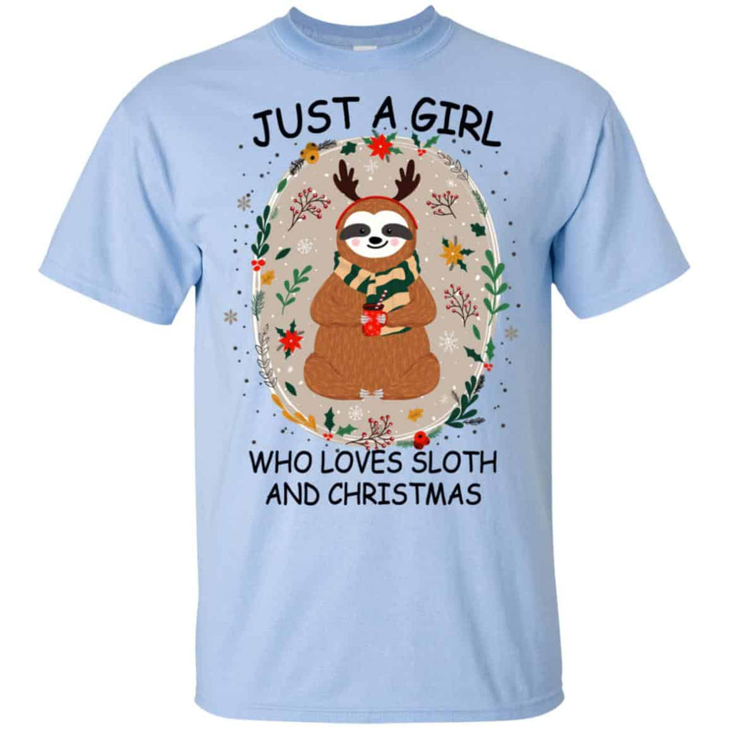 Just A Girl Who Loves Sloth And Christmas s, , Tank Unisex