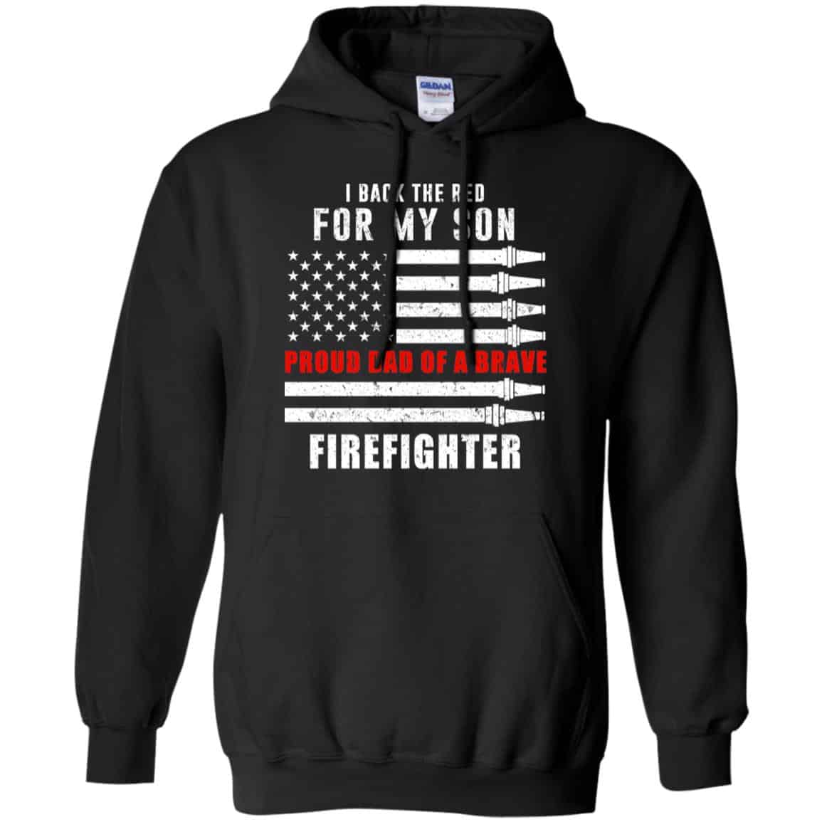 I Back The Red For My Son Proud Dad Of A Brave Firefighter s, , Tank Unisex