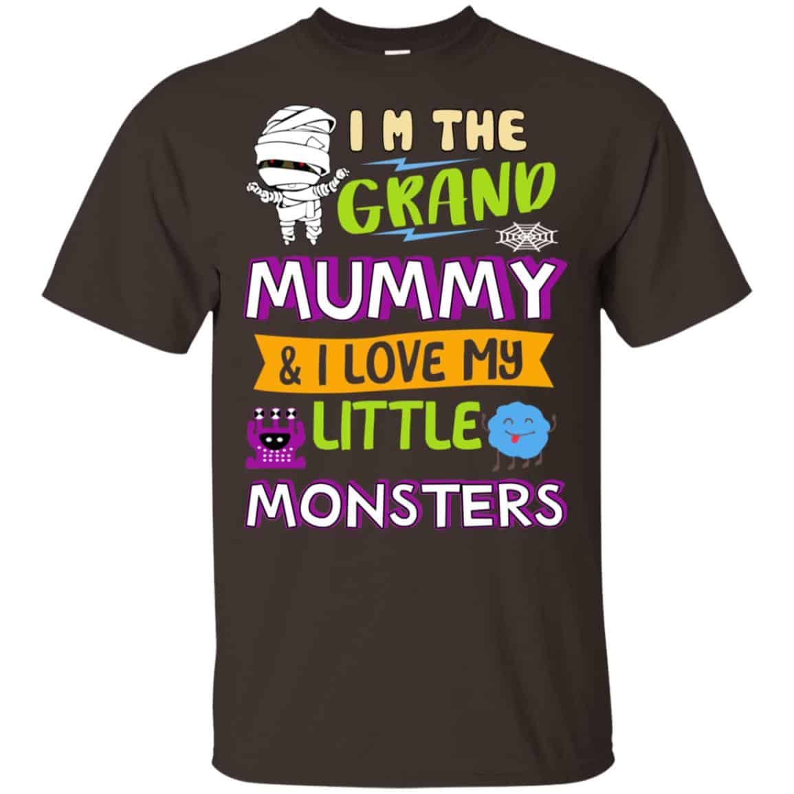 I’m The Grand Mummy & I Love My Little Monsters Shirt, , Tank Unisex