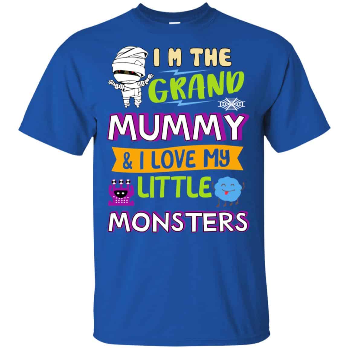 I’m The Grand Mummy & I Love My Little Monsters Shirt, , Tank Unisex