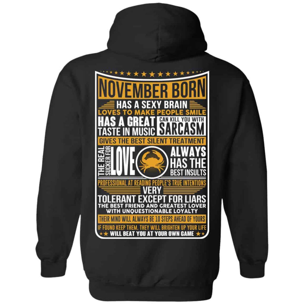 November Born Has A Sexy Brain Loves To Make People Smile s, , Tank Unisex