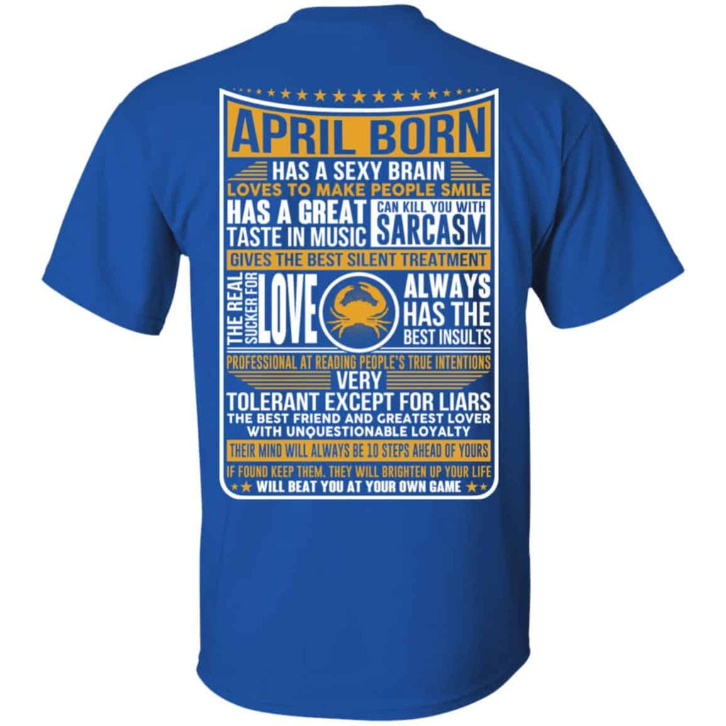 April Born Has A Sexy Brain Loves To Make People Smile s, , Tank Unisex