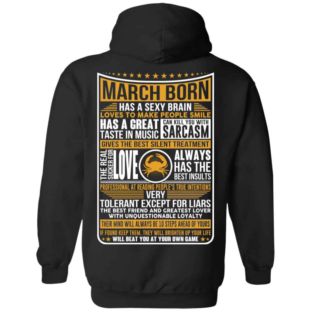 March Born Has A Sexy Brain Loves To Make People Smile s, , Tank Unisex