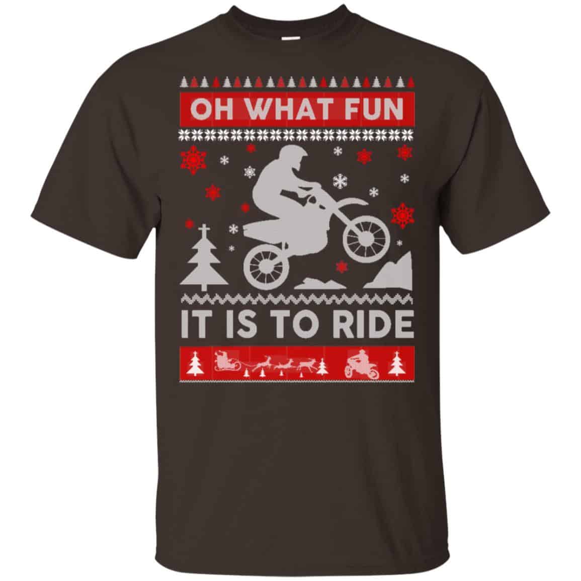 Motocross Sweater Christmas Oh What Fun It Is To Ride s, , Sweater Unisex