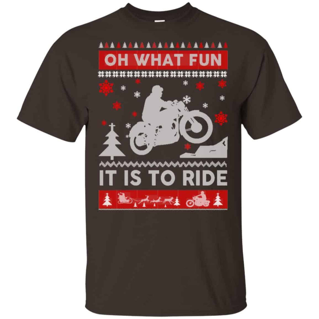 Motorcycle Sweater Christmas Oh What Fun It Is To Ride s, , Sweater Unisex