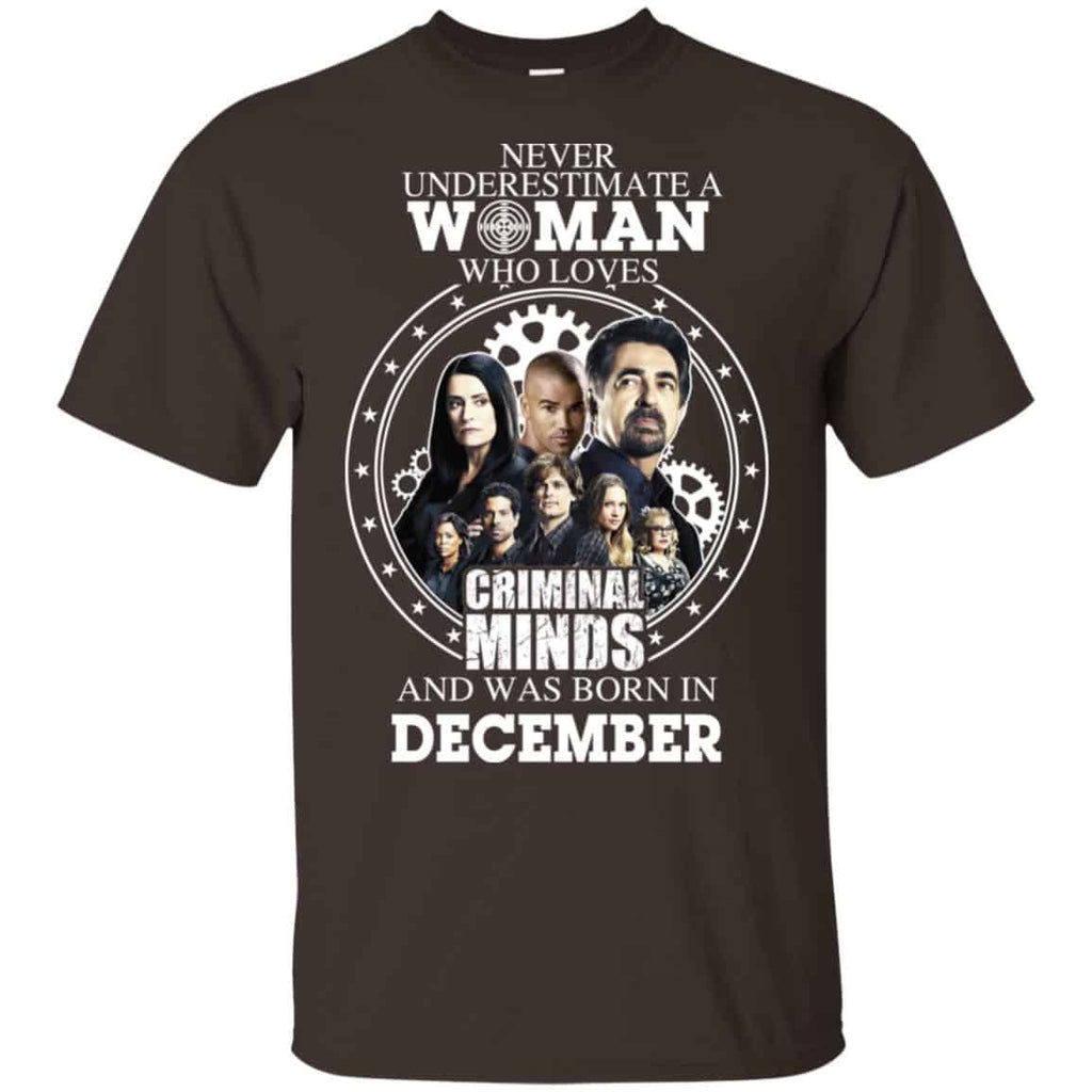 Never Underestimate A Woman Who Loves Criminal Minds And Was Born In December s, , Tank