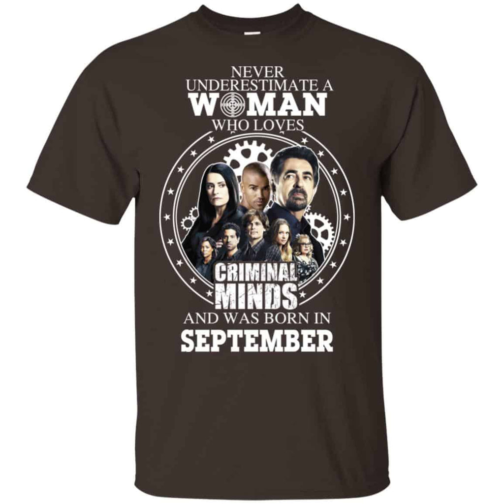 Never Underestimate A Woman Who Loves Criminal Minds And Was Born In September s, , Tank
