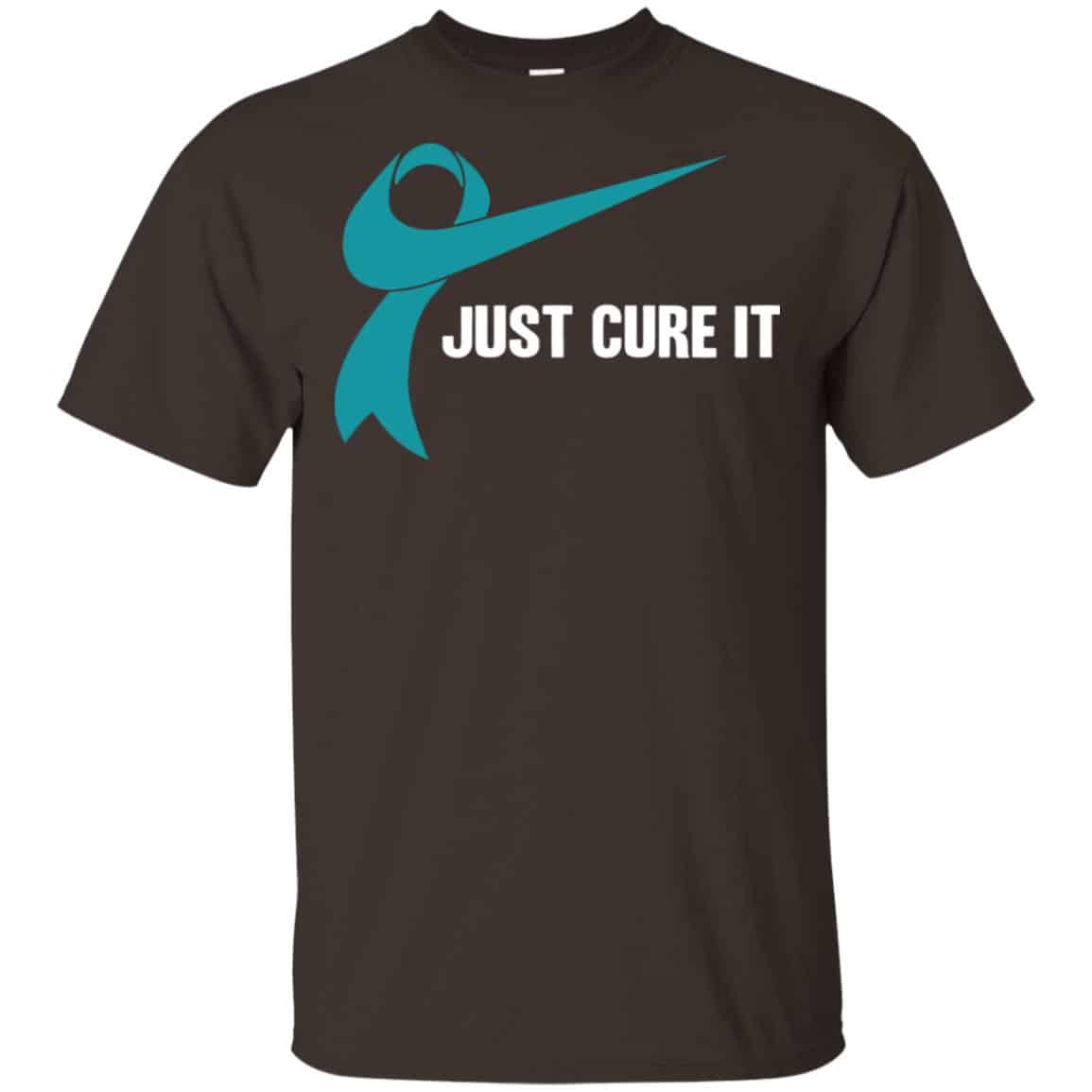 Just Cure It Teal Awareness Ribbon s, , Tank Unisex