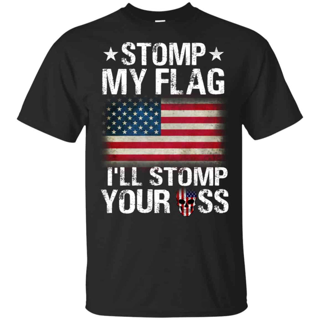 US Proud: Stomp My Flag I’ll Stomp Your Ass s, , Tank Unisex