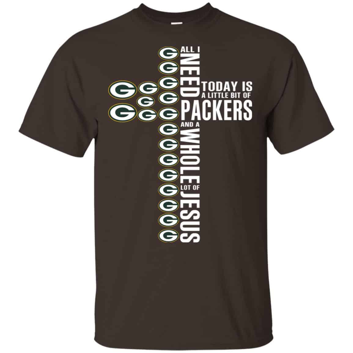 Jesus: All I Need Is A Little Bit Of Green Bay Packers And A Whole Lot Of Jesus s, , Tank