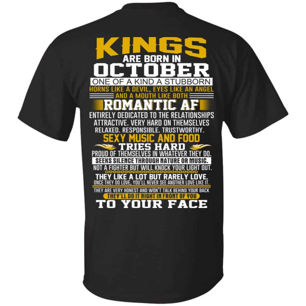 Kings Are Born In October One Of A Kind A Stubborn s, , Tank Unisex