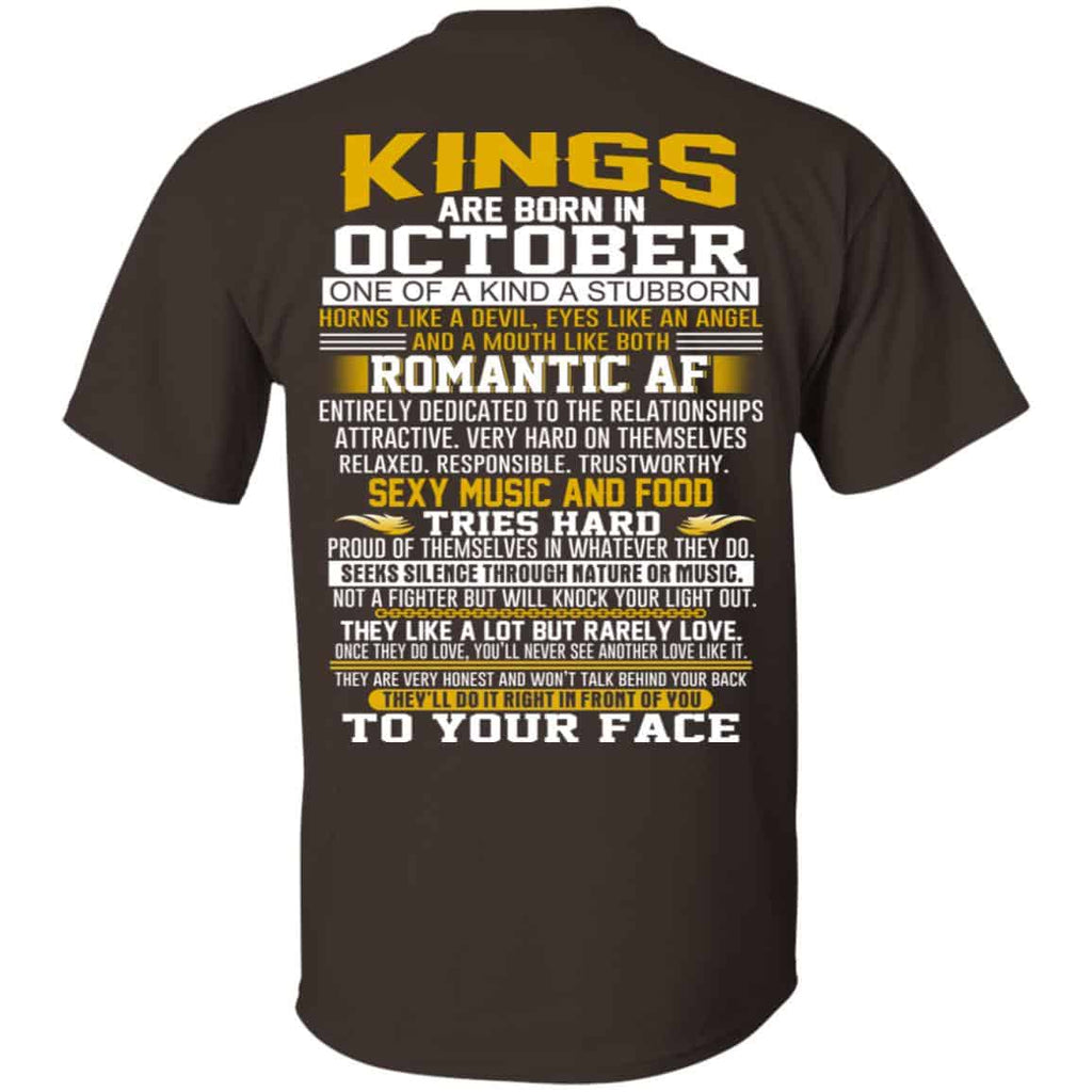 Kings Are Born In October One Of A Kind A Stubborn s, , Tank Unisex