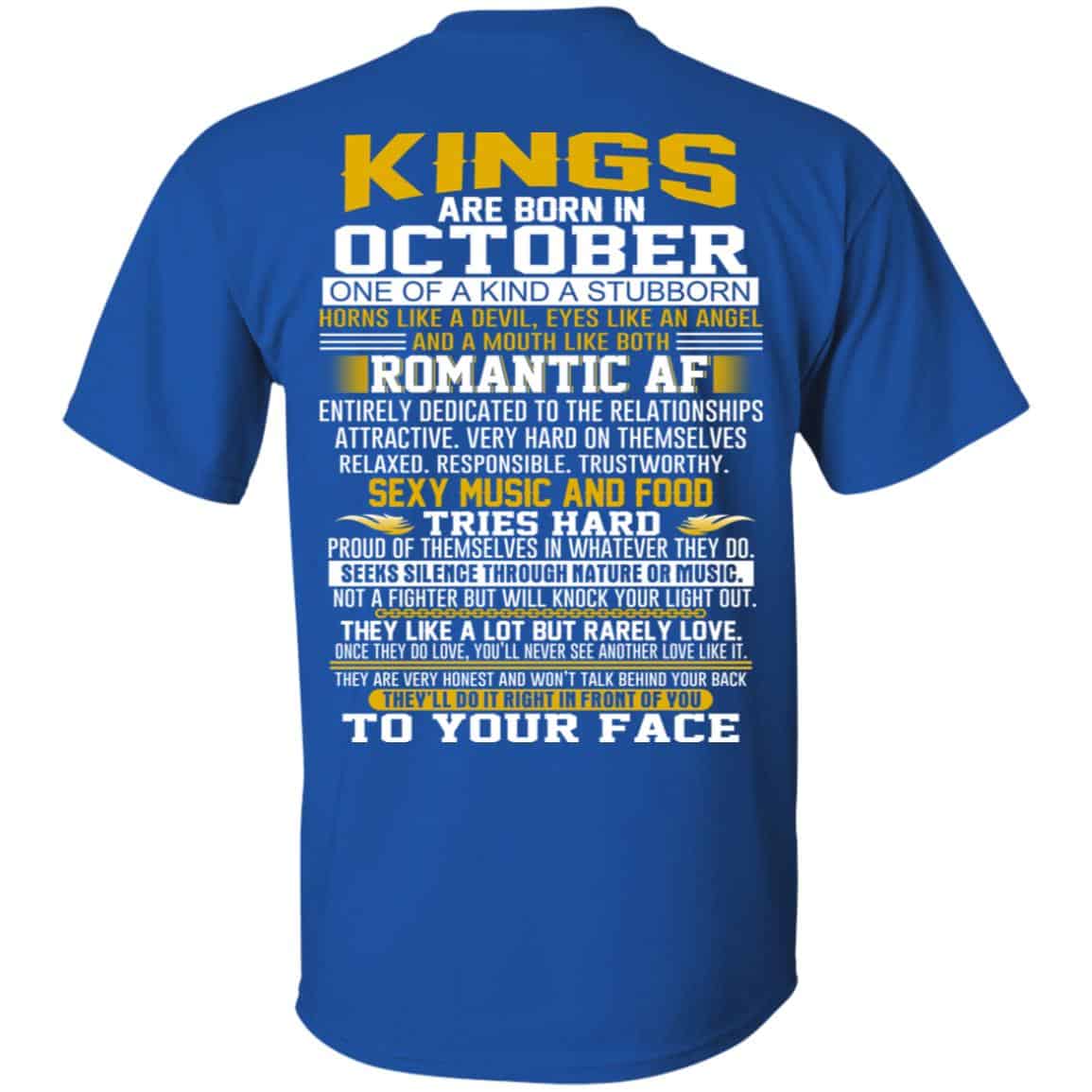 Kings Are Born In October One Of A Kind A Stubborn s, , Tank Unisex