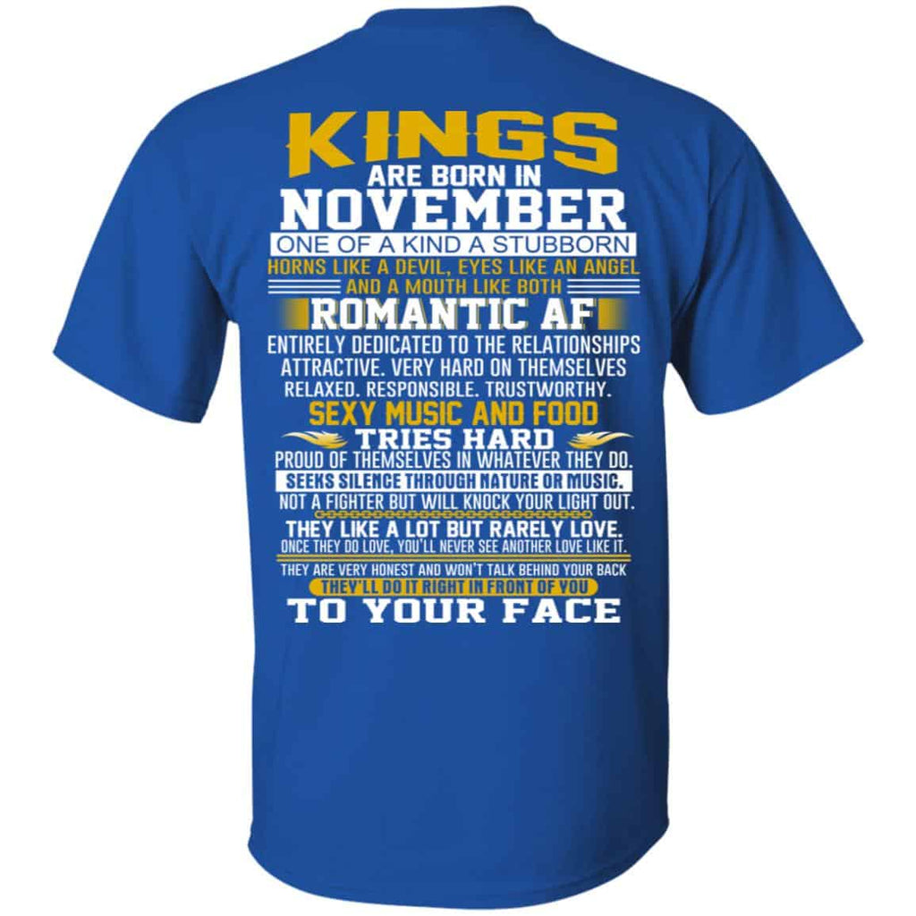 Kings Are Born In November One Of A Kind A Stubborn s, , Tank Unisex