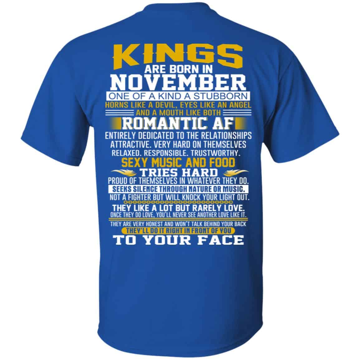 Kings Are Born In November One Of A Kind A Stubborn s, , Tank Unisex