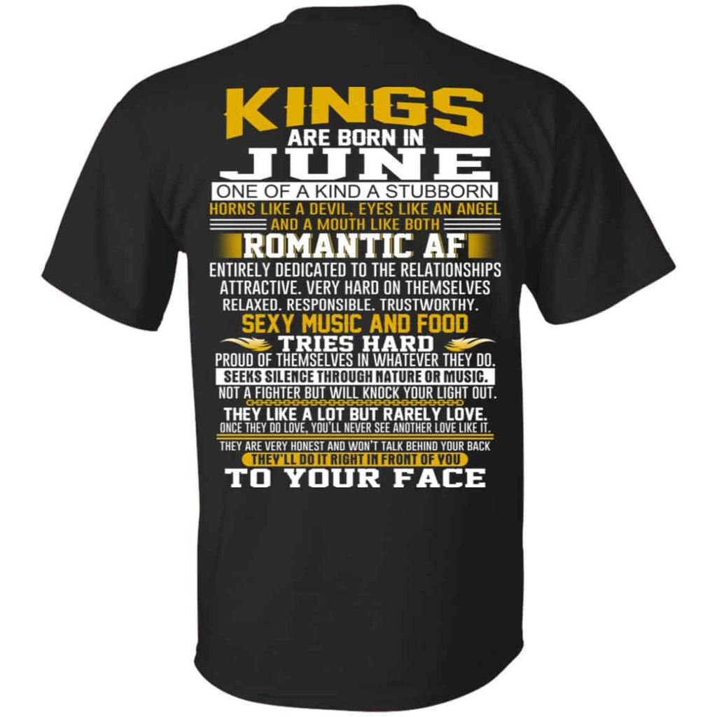 Kings Are Born In June One Of A Kind A Stubborn s, , Tank Unisex