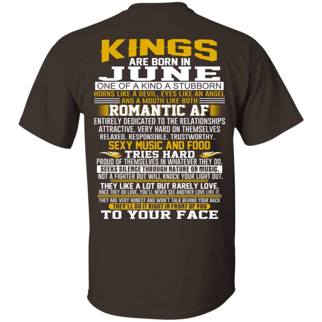 Kings Are Born In June One Of A Kind A Stubborn s, , Tank Unisex