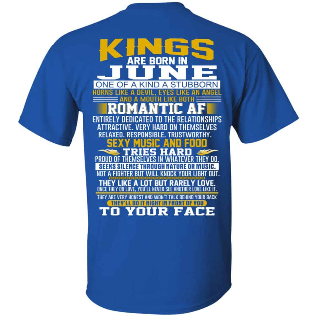 Kings Are Born In June One Of A Kind A Stubborn s, , Tank Unisex