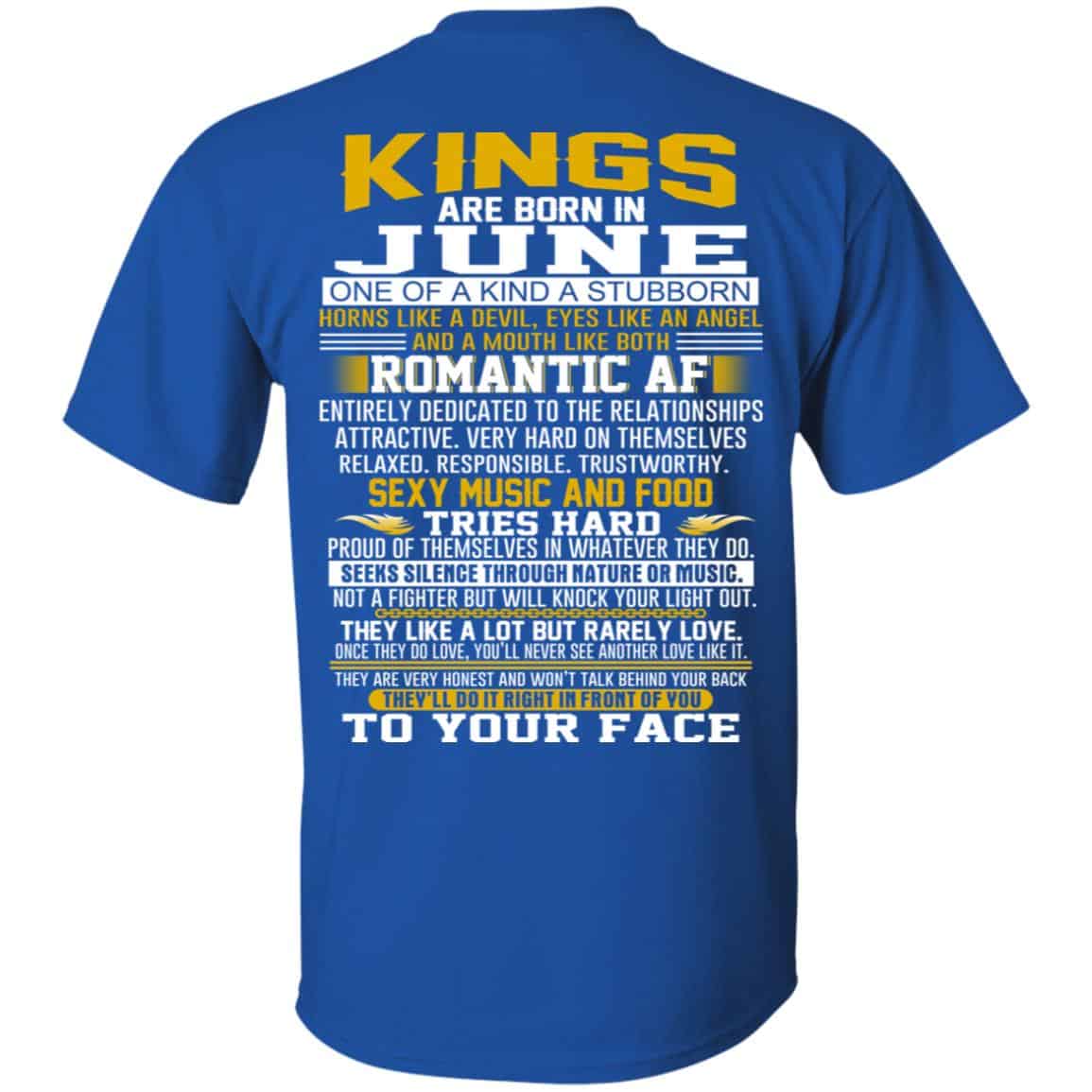 Kings Are Born In June One Of A Kind A Stubborn s, , Tank Unisex