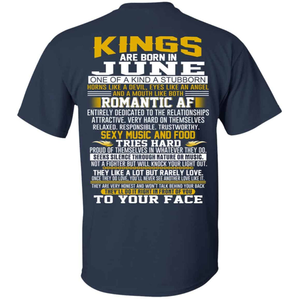 Kings Are Born In June One Of A Kind A Stubborn s, , Tank Unisex